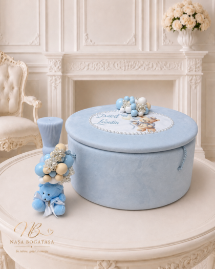 Trusou de botez personalizat de lux pentru băiețel