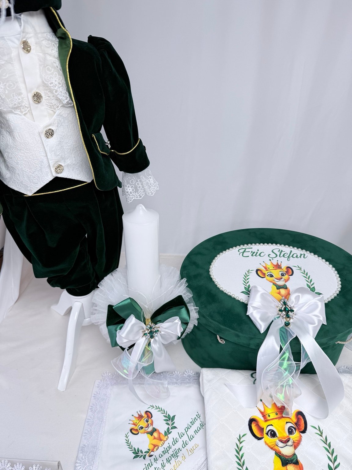 Regele Savanei – trusou botez cu leuț personalizat - imagine 5
